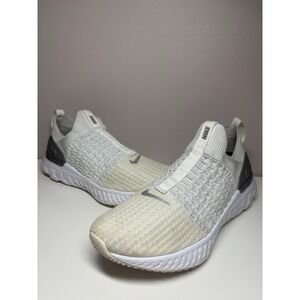 Nike React Phantom Run Flyknit 2 Women's Running Shoes Platinum White - Size 9